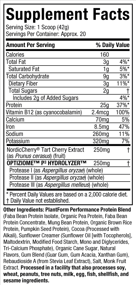 PLANT PROTEIN MUSCLETECH