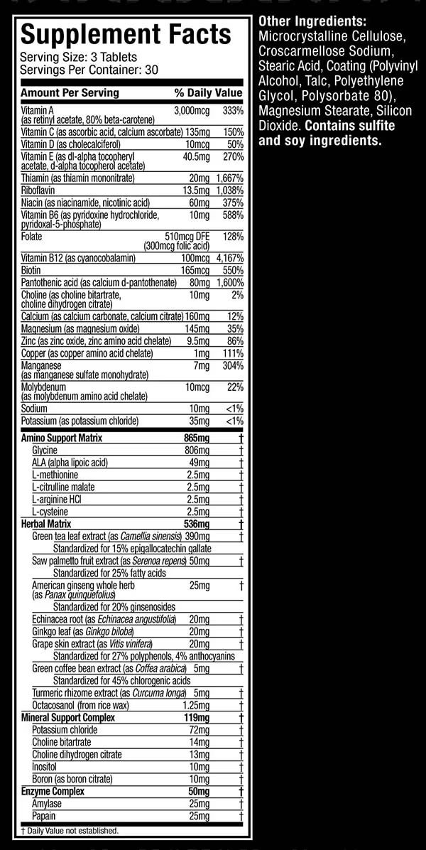 PLATINUM MULTIVITAMIN  MUSCLETECH